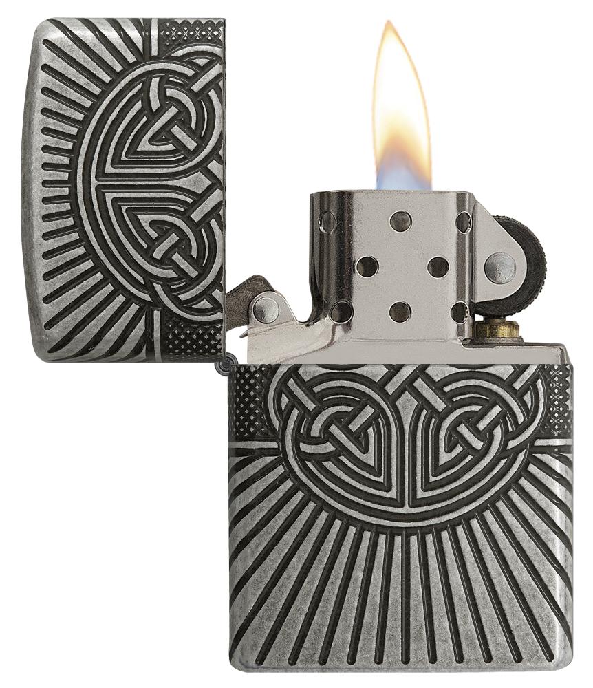 Zippo Armor Celtic Cross Design Zippo